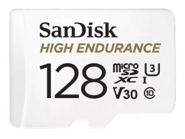 Sandisk Micro SDXC High Endurance 128GB, 100MB/s, C10, U3,V 30 memóriakártya (183567)